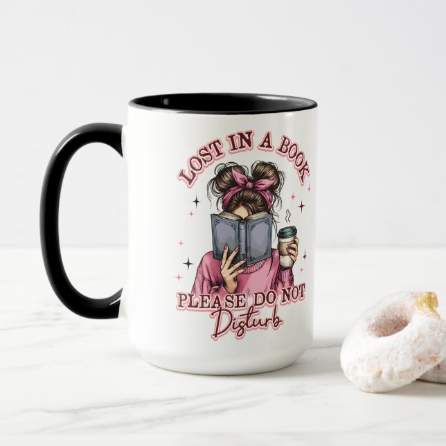 Lost In a Book....  Mug (With Donut)