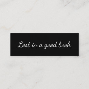 Lost in a Good Book Personalised Mini Bookmark Set Business Card