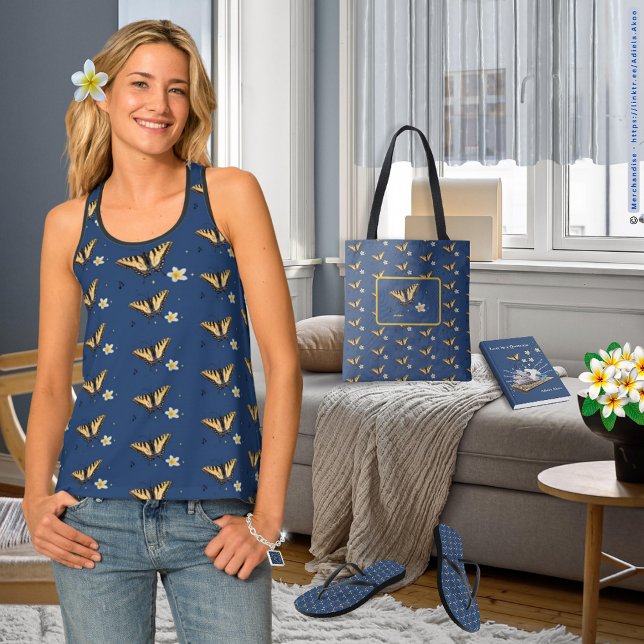 Lost in a Quatrai by Adiela Akoo - Flip Flops  (Lost in a Quatrain Poetry Memoir, Charm Bracelet, Butterfly Tank, Tote & Flip Flops by Adiela Akoo)