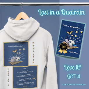 Lost in a Quatrain by Adiela Akoo - Full Zip  Hoodie