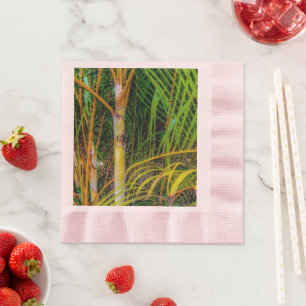 Lost in Areca Palms Paper Napkin