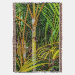 Lost in Areca Palms Throw Blanket
