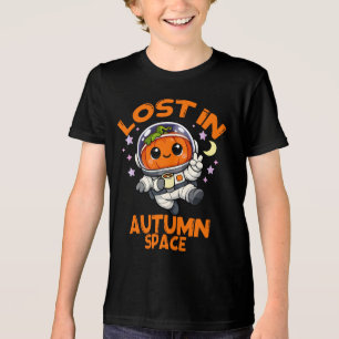 Lost in Autumn Space Kids Tri-Blend Shirt