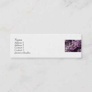 Lost in Lilac Mini Business Card