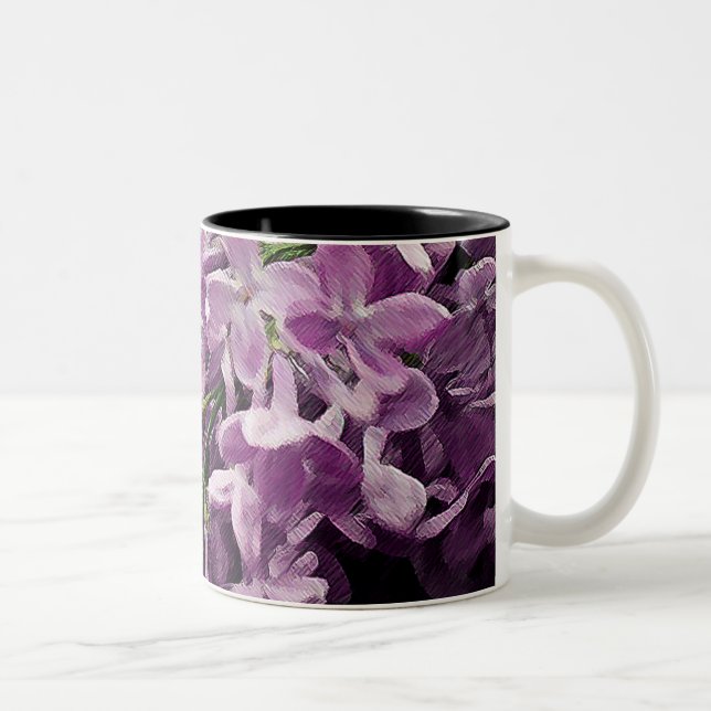 Lost in Lilac Two-Tone Coffee Mug (Right)