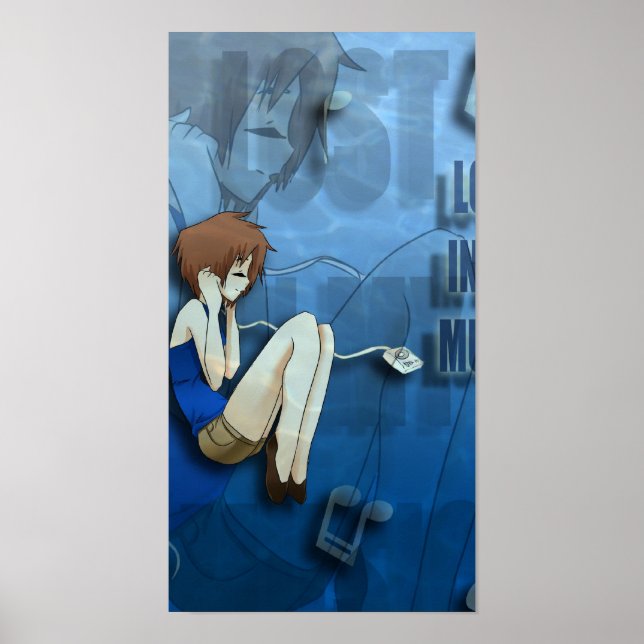lost in my music poster (Front)