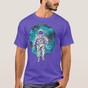 Lost in Orbit, Astronaut floating in Space T-Shirt