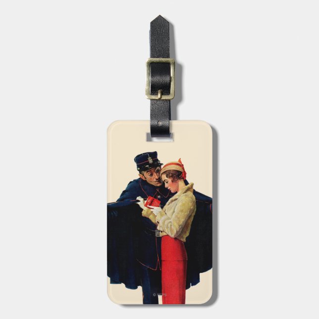Lost in Paris Luggage Tag (Front Vertical)