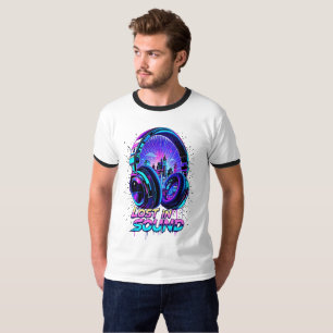 Lost in Sound Neon City Headphone T-Shirt