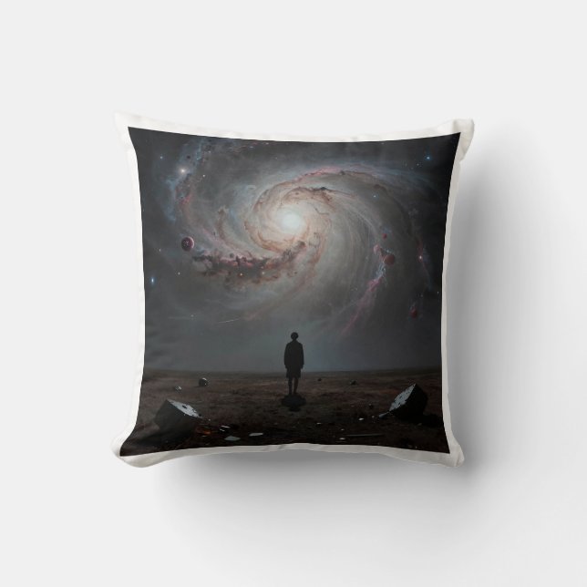 Lost in the clockwork of the cosmos. cushion (Front)