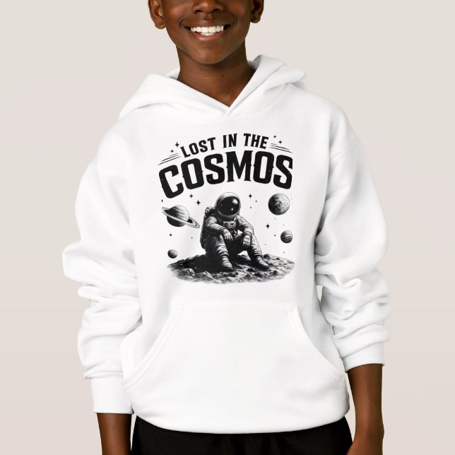 Lost in the Cosmos Astronaut Kids White (Front)