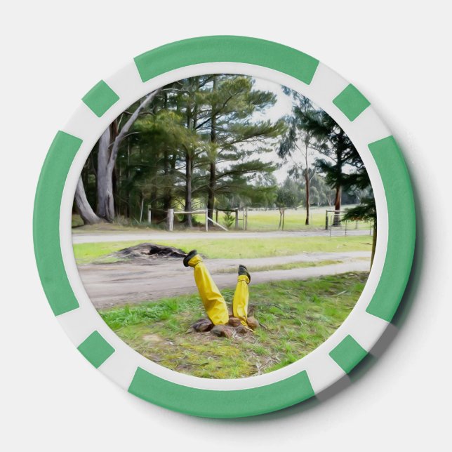 Lost in the Garden Again  Poker Chips (Back)