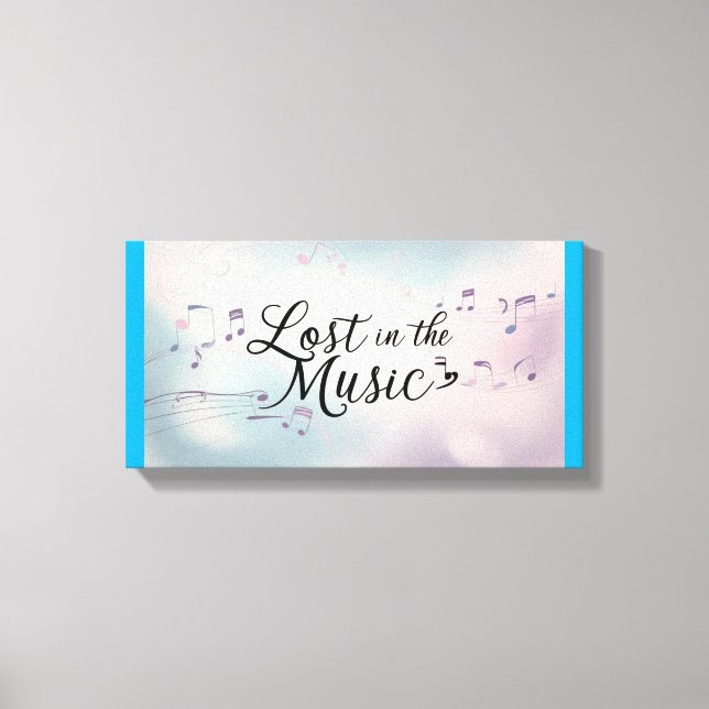 Lost In The Music Canvas Print (Front)