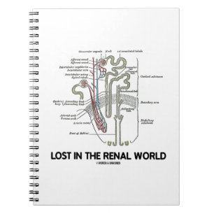 Lost In The Renal World Kidney Nephron Spiral Notebook