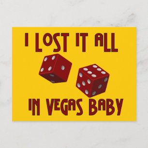 Lost It All In Vegas Postcard