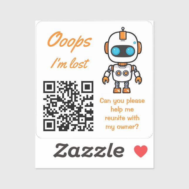 Lost Item Return QR Handy Bot (Sheet)