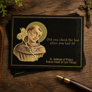 Lost Keys St Anthony Catholic Humour Postcard