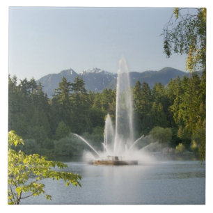 Lost Lagoon Fountain, Stanley Park, Vancouver, Tile