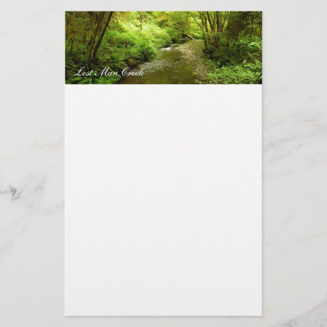 Lost Man Creek I at Redwood National Park Stationery (Front)