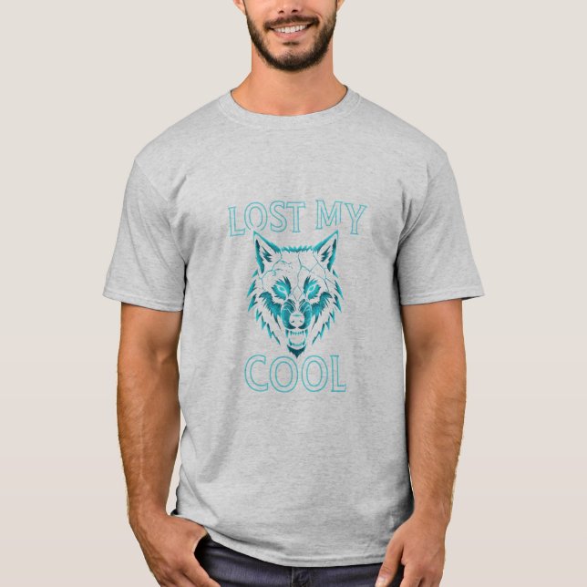 Lost My Cool Angry Wolf T-Shirt – Bold Graphic Tee (Front)