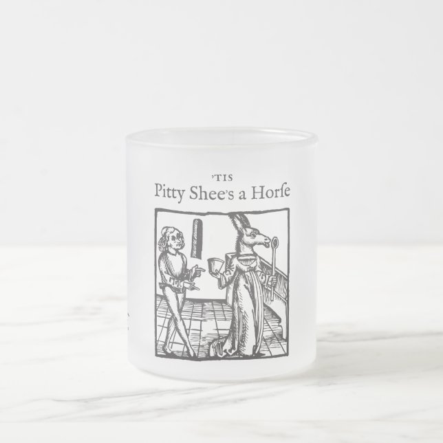 Lost Plays #1 Frosted Glass Coffee Mug (Center)