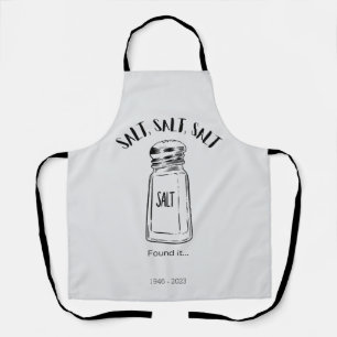 Lost shaker of salt - fond it apron