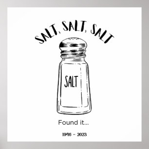Lost shaker of salt - fond it  poster