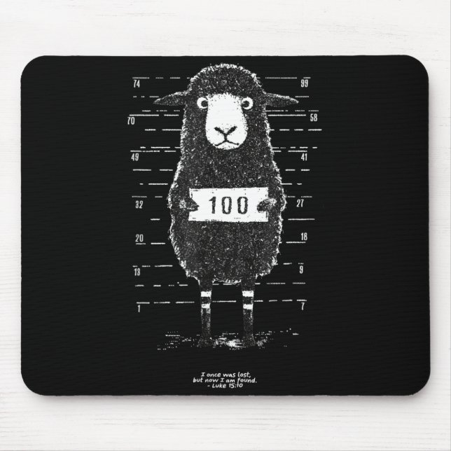 Lost Sheep - I Once Was Lost But Now I Am Found  Mouse Pad (Front)