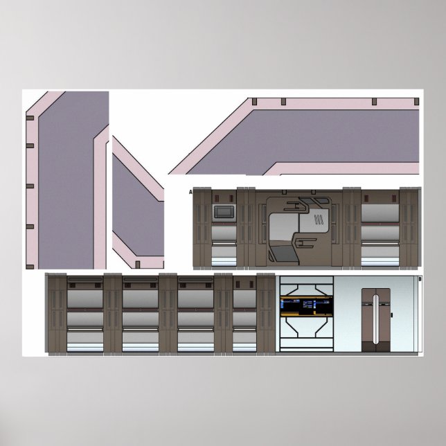 Lost Ship Hallway Poster (Front)