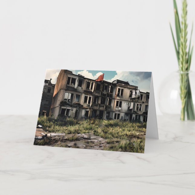 Lost Spaces | Abandoned Post Apocalyptic Buildings Card (Front)