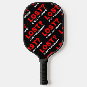 Lost? Study Geography Pickleball Paddle