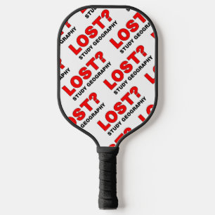 Lost? Study Geography Pickleball Paddle
