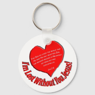 Lost Without You Jesus Keychain