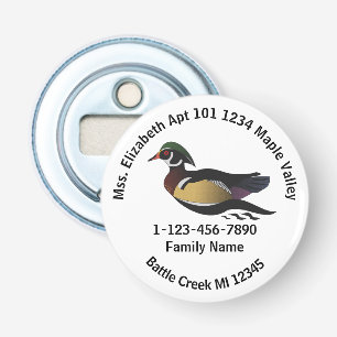 Lost Wood Duck Home Address Bottle Opener