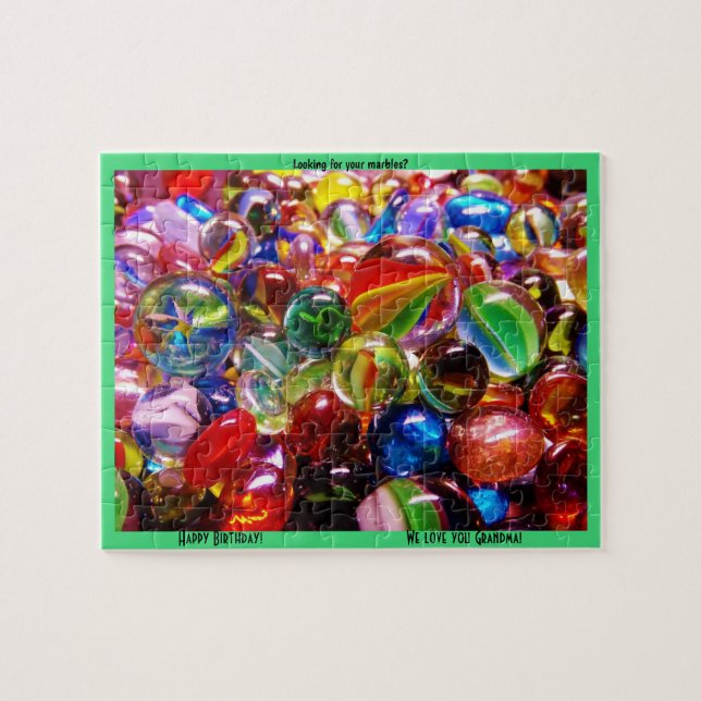 Lost Your Marbles Happy Birthday Grandma Jigsaw Puzzle (Horizontal)