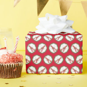 Losters and Holly Boughs Wrapping Paper