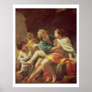 Lot and his Daughters, c.1630 (oil on canvas) Poster