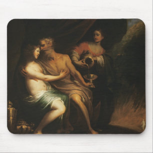 Lot and his Daughters (oil on canvas) 3 Mouse Pad