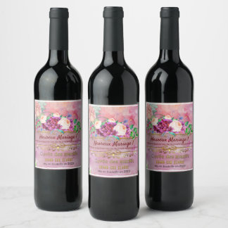 lot d'étiquettes pour bocaux wine label