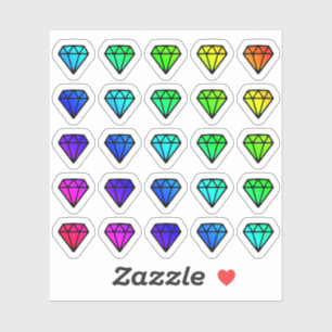 Lot Of Colourful Diamonds Tiny Small Jewels Shapes