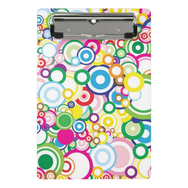 Lot of vivid circles mini clipboard (Front)