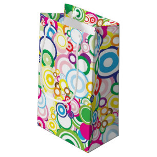 Lot of vivid circles small gift bag
