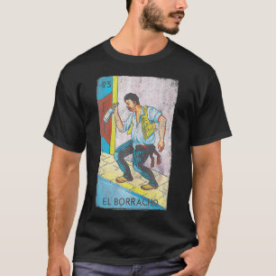 Loteria El Borracho Colorful Tarot Card  T-Shirt