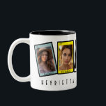 Loteria Mexican Bingo Card Fiesta Bachelorette Two-Tone Coffee Mug<br><div class="desc">A cute custom loteria inspired mug for final fiesta bachelorette parties and bridal parties. Add your own photos using the personalisation feature. Message me to add more cards/ for customised number of cards and special design requests.</div>