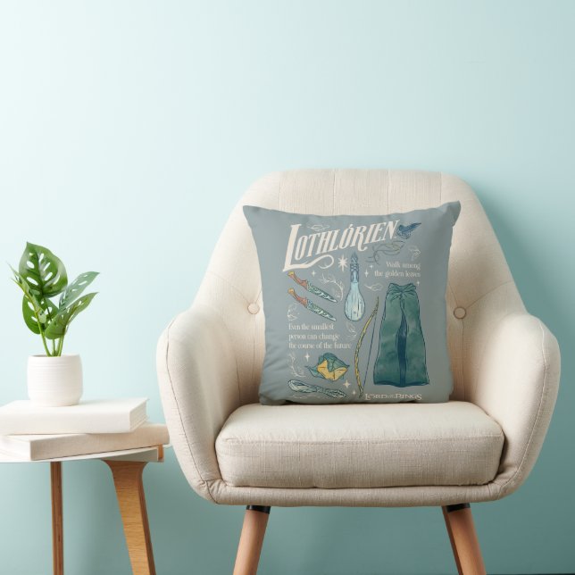 LOTHLORIEN™ Watercolor Collage Graphic Cushion (Chair)