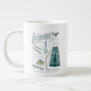 LOTHLORIEN™ Watercolor Collage Graphic Large Coffee Mug