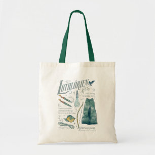 LOTHLORIEN™ Watercolor Collage Graphic Tote Bag