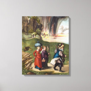Lot's Escape - Albrecht Durer - c1496 Canvas Print