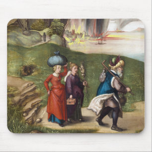 Lot's Escape - Albrecht Durer - c1496 Mouse Pad