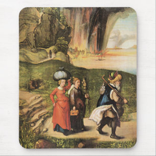 Lot's Escape, famous painting by Albrecht Durer, Mouse Pad